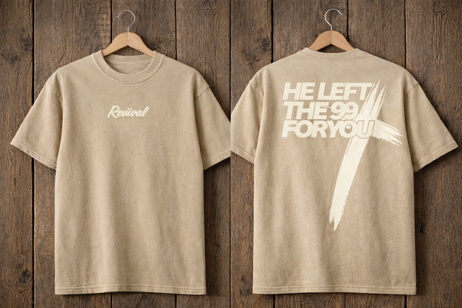 He Left The 99 For You Heavyweight Cotton T Shirt