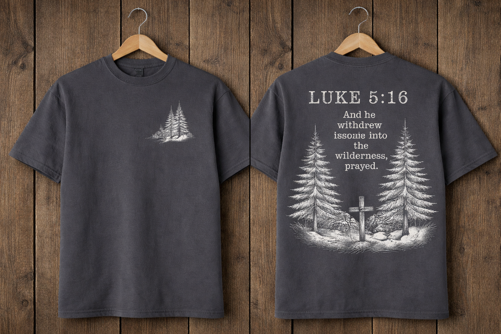 Luke 5:16 Heavyweight Cotton T Shirt