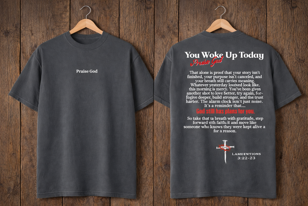 You Woke Up Today Heavyweight Cotton T Shirt